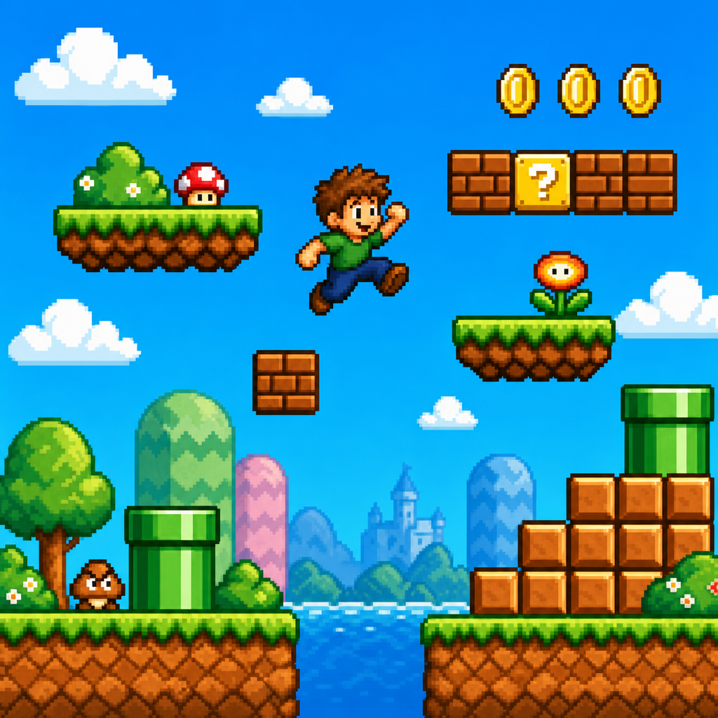 Platformer game preview